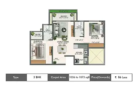 2bhk SqFt